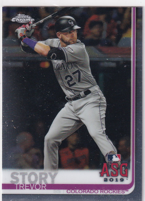 2019 TOPPS CHROME #90 TREVOR STORY ALL STAR GAME- COLORADO ROCKIES