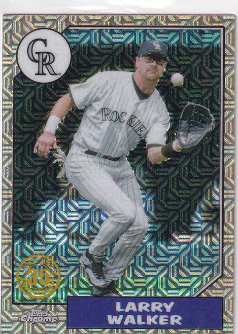 2022 TOPPS CHROME #T87C-69 LARRY WALKER MOJO- COLORADO ROCKIES