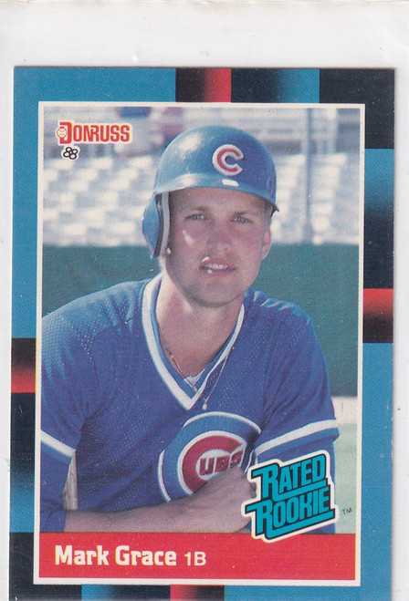 1987 LEAF #40 MARK GRACE- CHICAGO CUBS