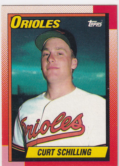 1990 TOPPS #97 CURT SCHILLING- BALTIMORE ORIOLES