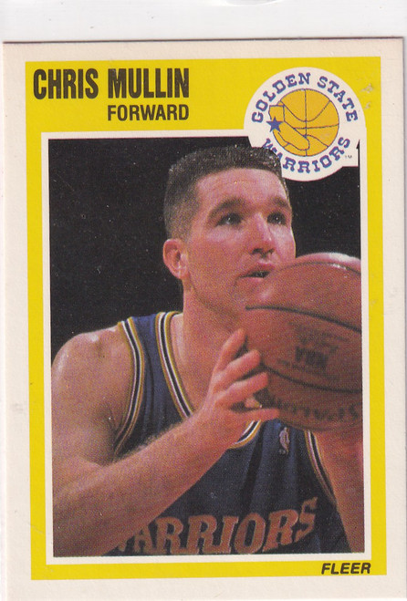 1989 FLEER #55 CHRIS MULLIN- GOLDEN STATE WARRIORS