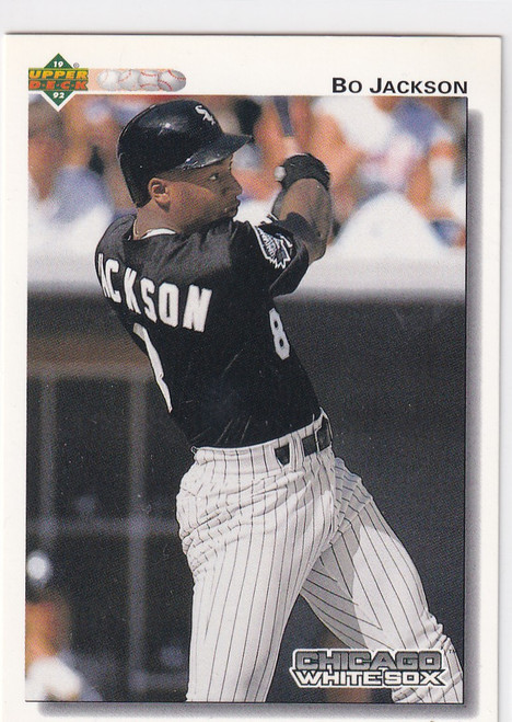 1991 UPPER DECK #555 BO JACKSON- CHICAGO WHITE SOX