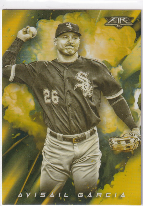 2018 TOPPS FIRE #C-2 AVISAIL GARCIA YELLOW HOLO- CHICAGO WHITE SOX