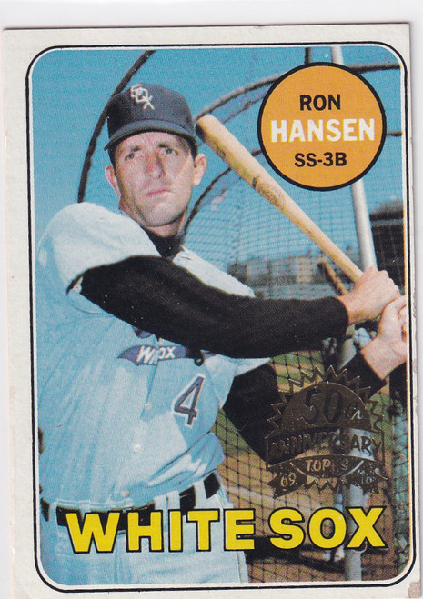 2018 TOPPS HERITAGE #566 RON HANSEN- CHICAGO WHITE SOX