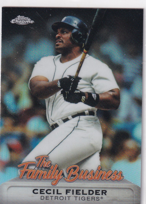 2019 TOPPS CHROME #FBC-9 CECIL FIELDER FAMILY BUSINESS- DETROIT TIGERS