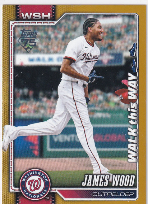 2026 TOPPS SERIES ONE #349 JAMES WOOD 8/50 WALK THIS WAY- WASHINGTON NATIONALS