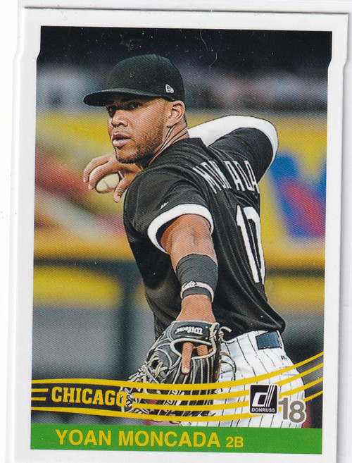 2018 DONRUSS #230 YOAN MONCADA- CHICAGO WHITE SOX
