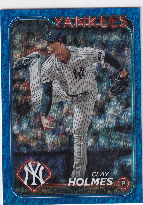 2024 TOPPS SERIES ONE #247 CLAY HOLMES BLUE FOIL /999- NEW YORK YANKEES