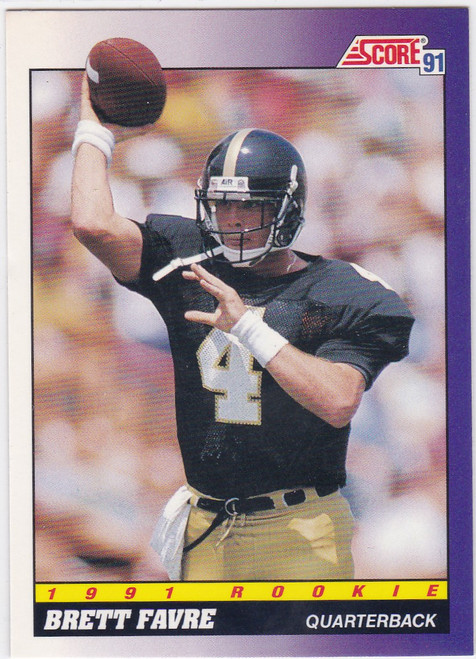 1991 Score #611 Brett Favre RC Atlanta Falcons