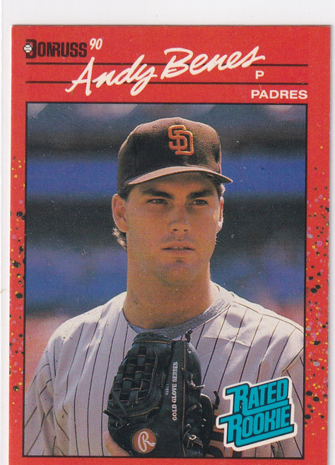 1989 DONRUSS #41 ANDY BENES RATED ROOKIE- SAN DIEGO PADRES