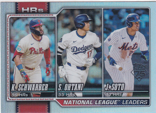 2026 TOPPS SERIES ONE #84 HOME RUN LEADERS REFRACTOR- LOS ANGELES DODGERS
