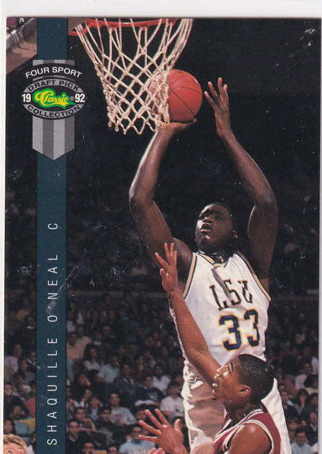 1992 CLASSIC #1 SHAQUILLE ONEAL FOUR SPORT- ORLANDO MAGIC