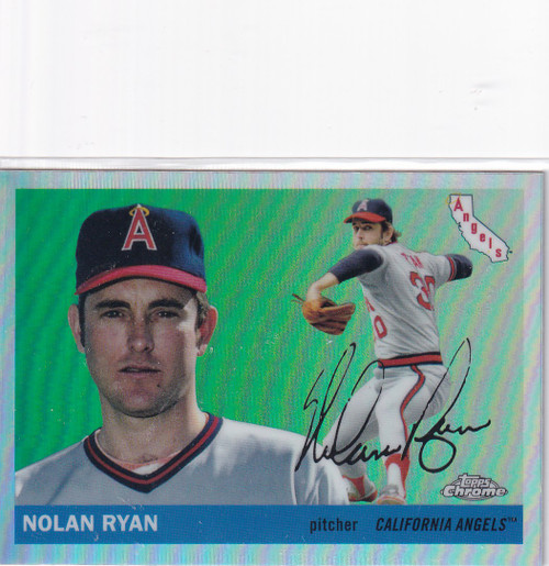 2025 TOPPS CHROME #398 NOLAN RYAN REFRACTOR- LOS ANGELES ANGELS