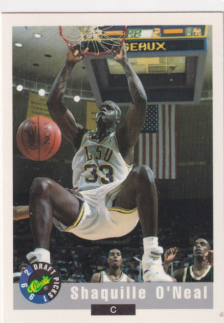 1992 CLASSIC #1 SHAQUILLE ONEAL DRAFT PICK- ORLANDO MAGIC