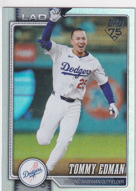 2026 TOPPS SERIES ONE #222 TOMMY EDMAN REFRACTOR- LOS ANGELES DODGERS