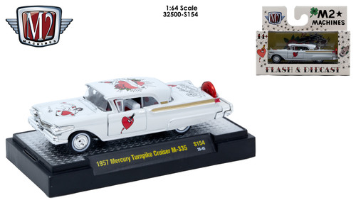M2 Machines AutoThentics Rel S154 1:64 1957 Mercury Turnpike Cruiser M-335