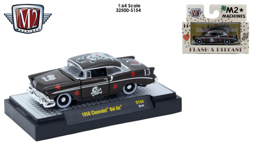 M2 Machines AutoThentics Rel S154 1:64 1956 Chevrolet Bel Air BLACK