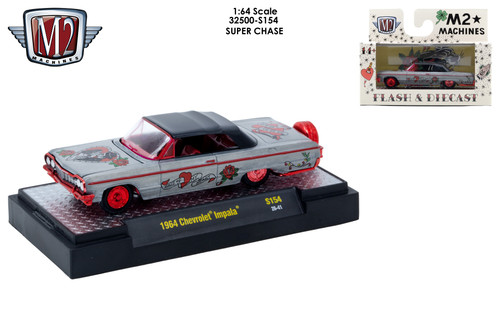 M2 Machines AutoThentics Rel S154 1:64 1964 Chevrolet Impala SUPER RAW