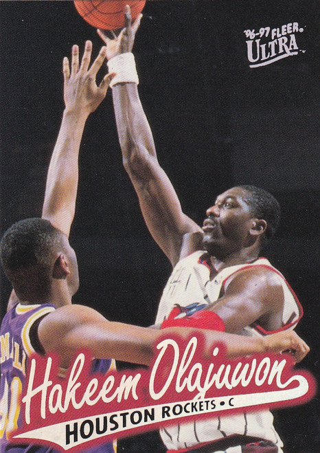 1996 FLEER #42 HAKEEM OLAJUWON- HOUSTON ROCKETS