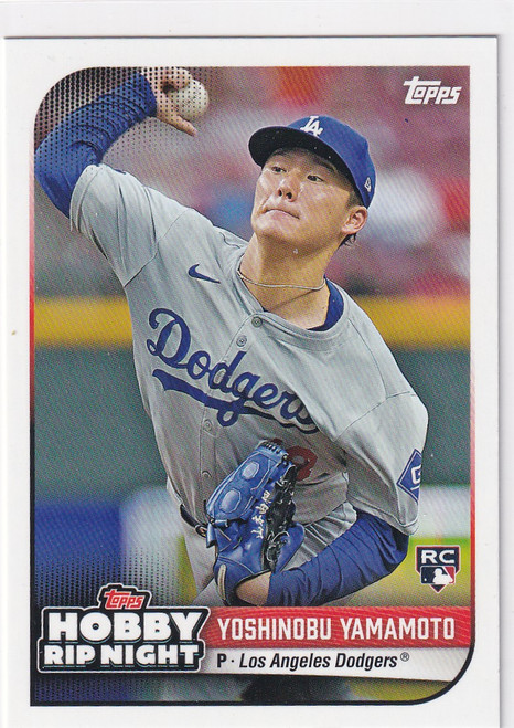 2024 TOPPS RIP NIGHT #35 YOSHINOBU YAMAMOTO- LOS ANGELES DODGERS