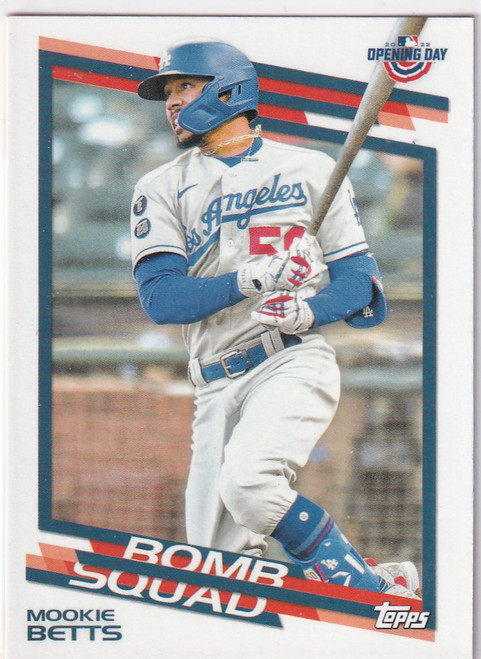 2022 TOPPS OPENING DAY #BS-18 MOOKIE BETTS BOMB SQUAD- LOS ANGELES DODGERS