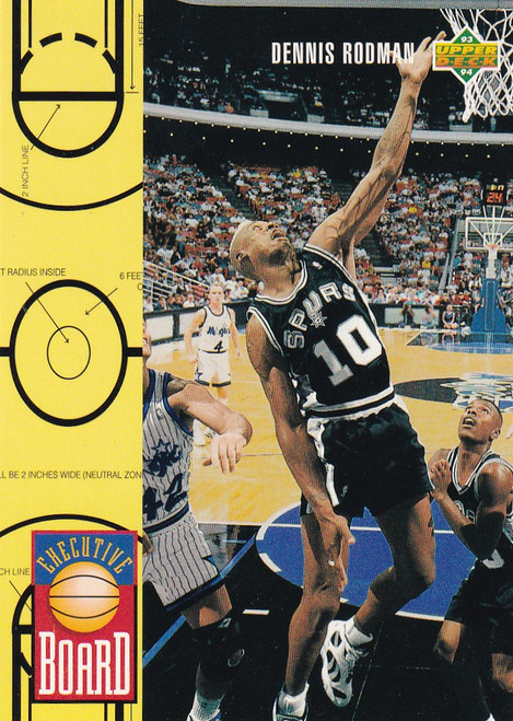 1993 UPPER DECK #421 DENNIS RODMAN EXECUTIVE BOARD- SAN ANTONIO SPURS