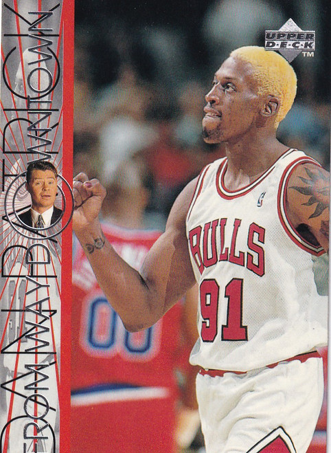 1997 UPPER DECK #334 DENNIS RODMAN FROM WAY DOWNTOWN- CHICAGO BULLS