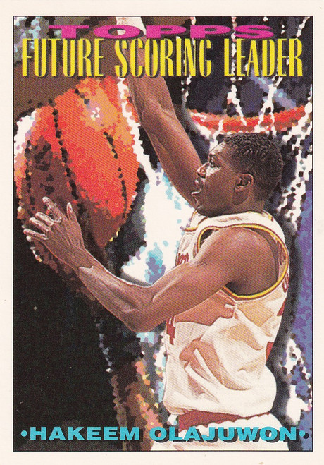 1994 TOPPS #385 HAKEEM OLAJUWON FUTURE SCORING LEADER- HOUSTON ROCKETS