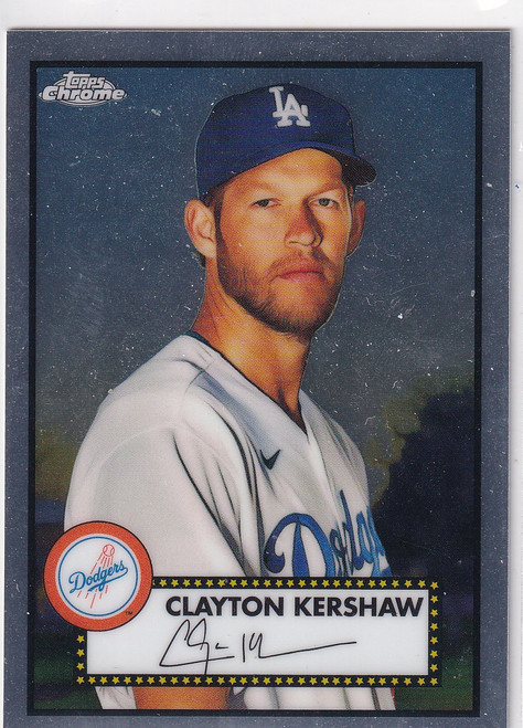 2021 TOPPS CHROME #205 CLAYTON KERSHAW- LOS ANGELES DODGERS