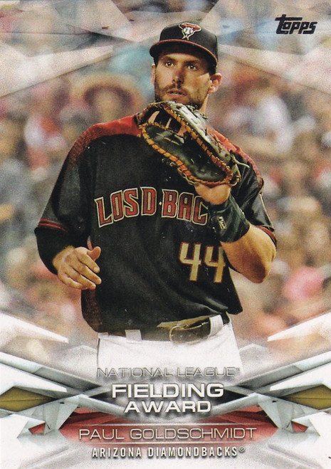 2018 TOPPS #MLBA-17 PAUL GOLDSCHMIDT FIELDING AWARD- ARIZONA DIAMONDBACK