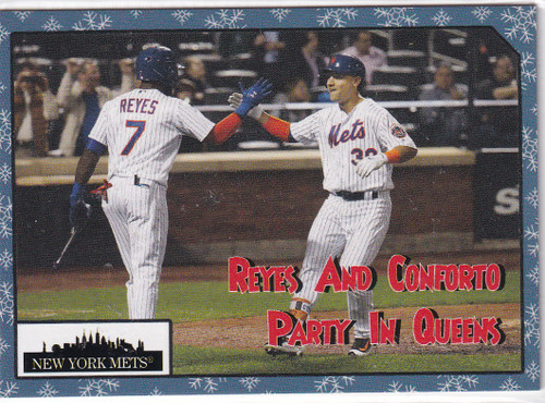 2017 TOPPS THROW BACK #180 REYES & CONFORTO PARTY IN QUEENS- NEW YORK METS