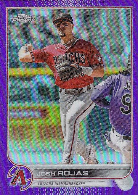 2022 TOPPS CHROME #USC172 JOSH ROJAS PURPLE- ARIZONA DIAMONDBACKS