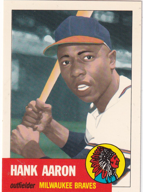 1991 TOPPS ARCHIVES #317 HANK AARON- MILWAUKEE BREWERS
