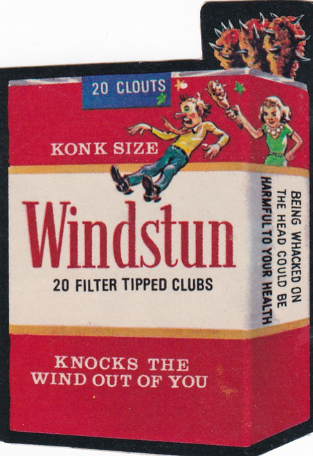 1973 WACKY PACKAGES WINDSTUN KNOCKS WIND OUT OF YOU- WACKY PACKAGES