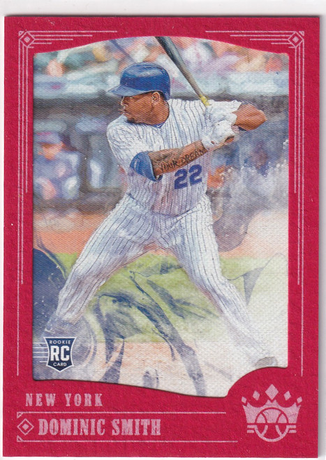 2018 DIAMOND KINGS #95 DOMINIC SMITH CANVAS- NEW YORK METS