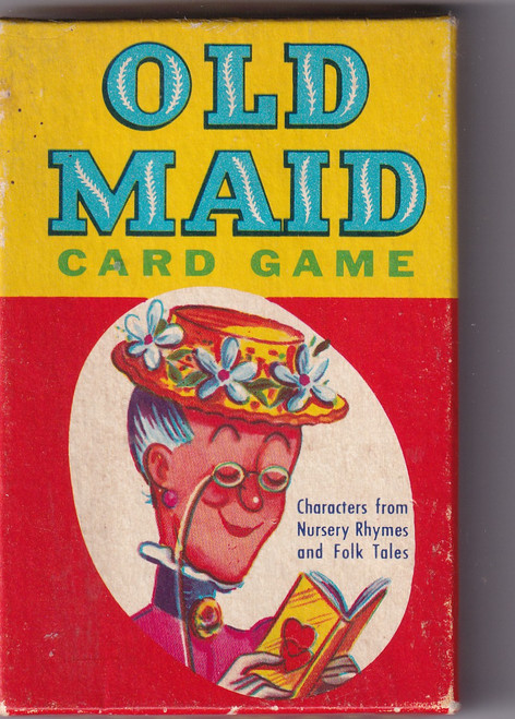 1950S VINTAGE OLD MAID CARD GAME COMPLETE SET AND SEALED