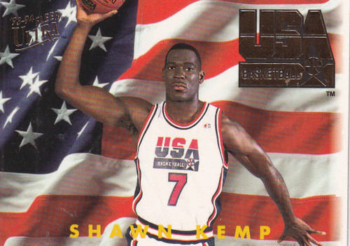 1994 FLEER #365 SHAWN KEMP USA- SEATTLE SUPERSONICS