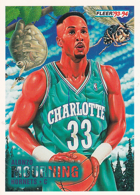 1993 FLEER #234 ALONZO MOURNING NEXT IN LINE- CHARLOTTE HORNETS
