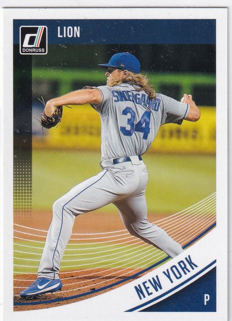 2018 DONRUSS #144 NOAH SYNDERGAARD- NEW YORK METS