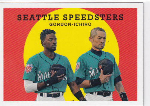 2018 TOPPS #308 SEATTLE SPEEDSTERS GORDON & ICHIRO- SEATTLE MARINERS