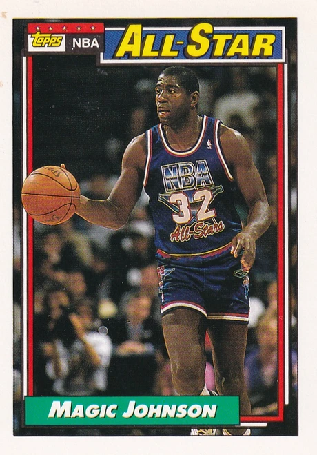 1992 TOPPS #126 MAGIC JOHNSON ALL STAR- LOS ANGELES LAKERS
