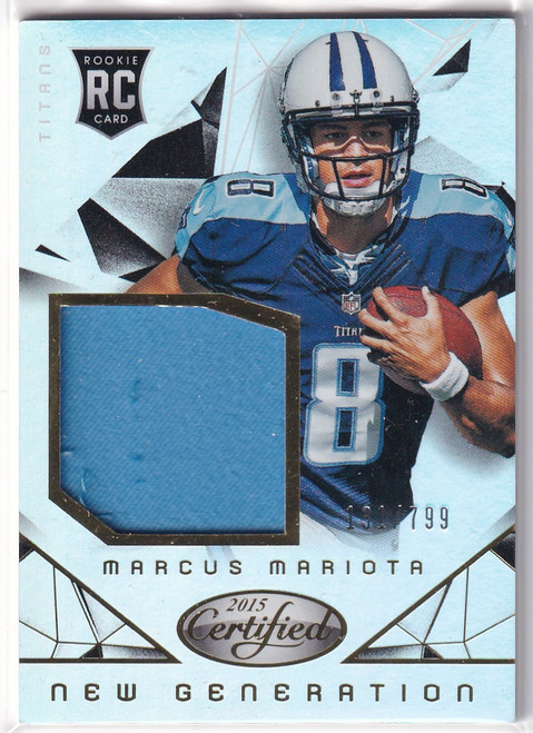 2015 CERTIFIED #NG-NM MARCUS MARIOTA PATCH /799 NEW GEN- TENNESSEE TITANS