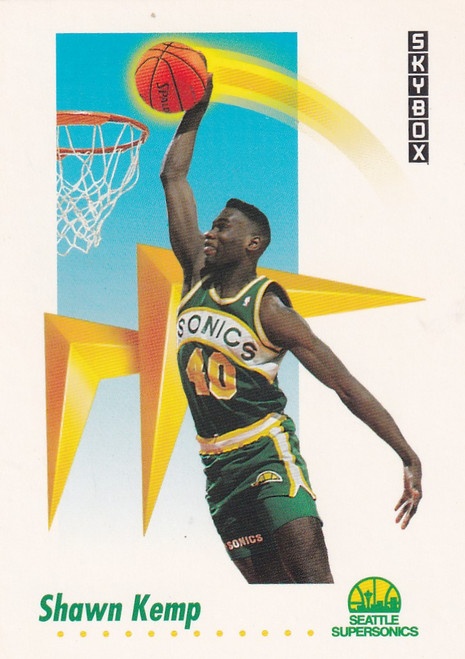 1991 SKYBOX #271 SHAWN KEMP- SEATTLE SUPERSONICS