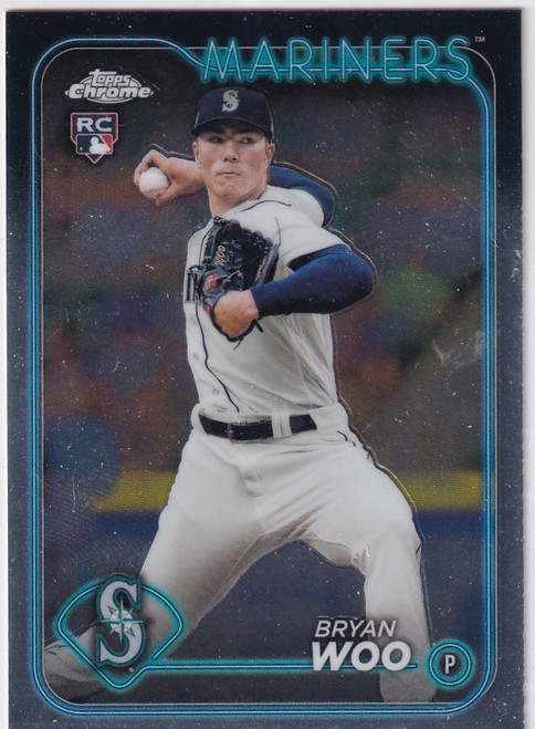 2024 TOPPS CHROME #172 BRYAN WOO- SEATTLE MARINERS