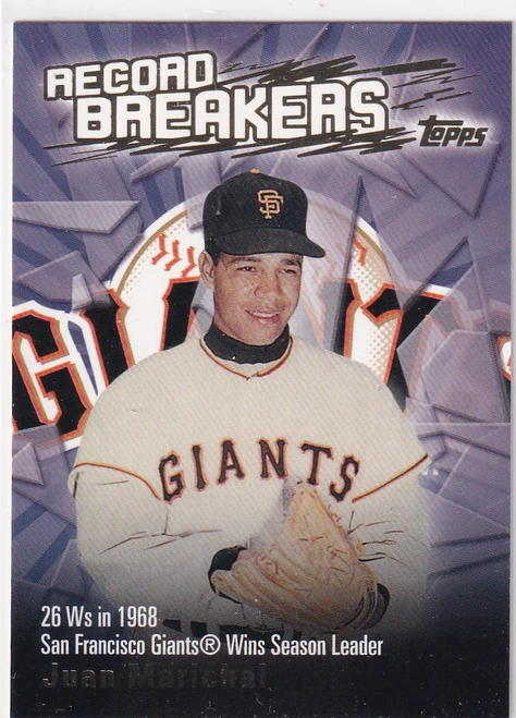 2002 TOPPS #RB-JM JUAN MARICHAL RECORD BREAKER- SAN FRANCISCO GIANTS