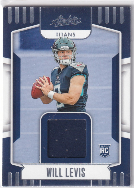 2023 ABSOLUTE #ARM-28 WILL LEVIS PATCH- TENNESSEE TITANS