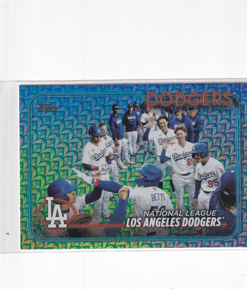 2024 TOPPS SERIES ONE #183 LOS ANGELES DODGERS HOLIDAY- LOS ANGELES DODGERS