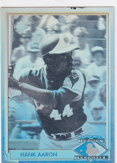 1991 UPPER DECK #HH1 HANK AARON HOLOGRAM- ATLANTA BRAVES