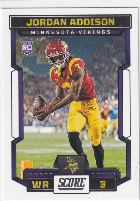 2023 SCORE #346 JORDAN ADDISON- MINNESOTA VIKINGS