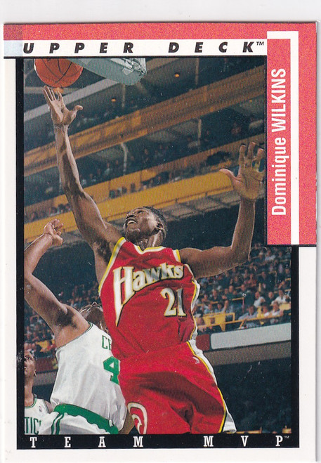 1993 UPPER DECK #TM1 DOMINIQUE WILKINS TEAM MVP HOLO- ATLANTA HAWKS
